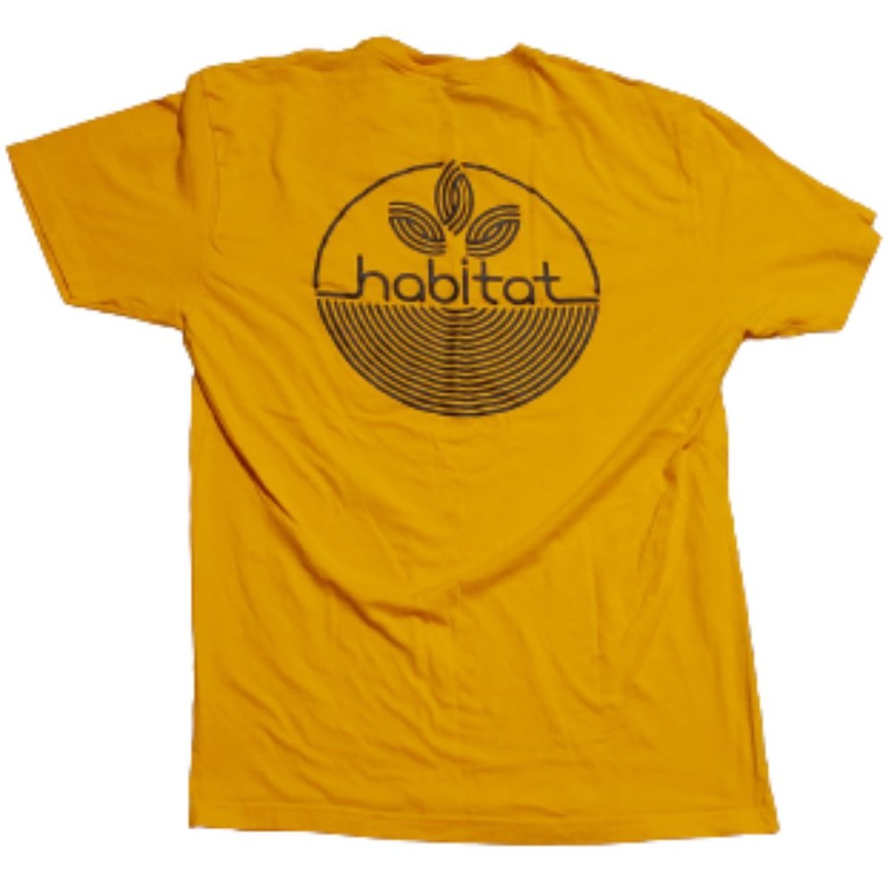 Habitat Twin Peaks T-Shirt Men's Medium M Yellow 2017 Retro TV 90s Television